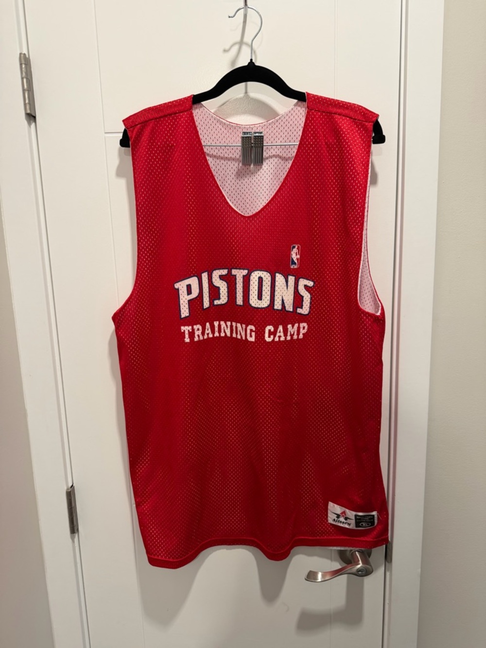 Detroit Pistons Red Training Camp Mesh Jersey
